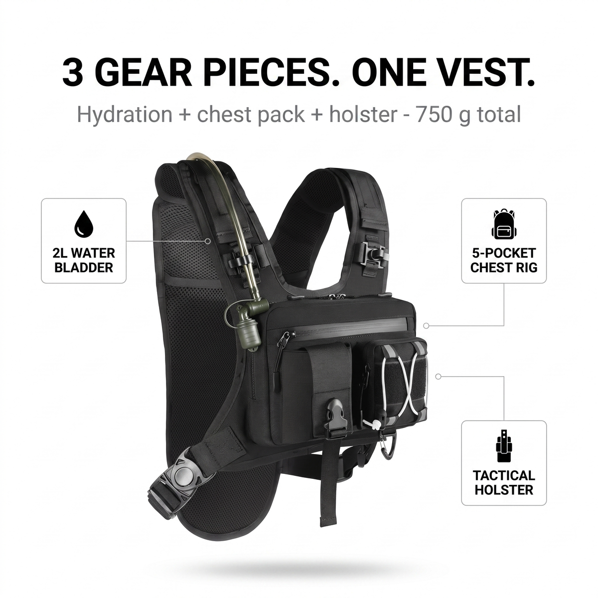 Hydravo Tactical Hydration Vest