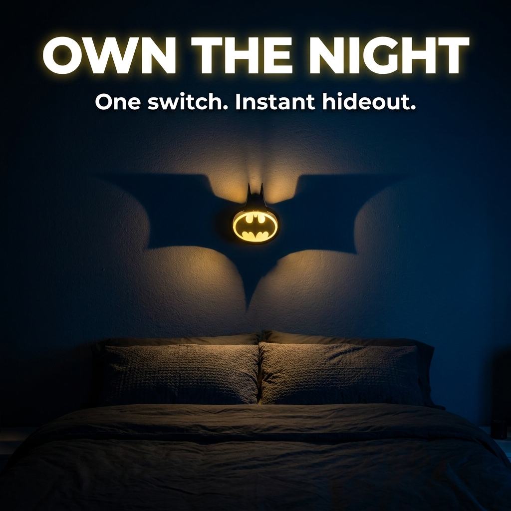 3D Batsignal Projection Wall Light