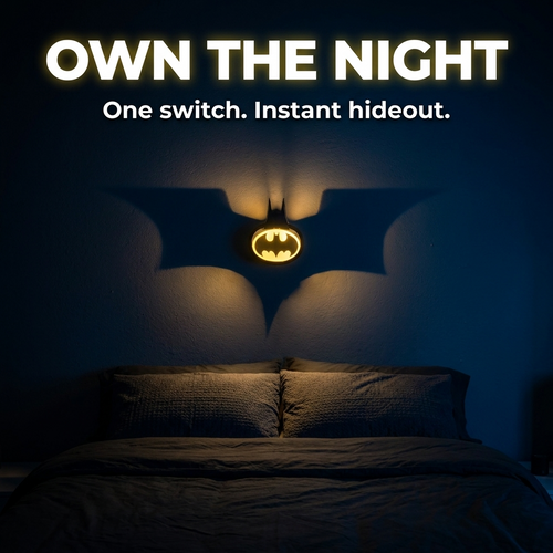 3D Batsignal Projection Wall Light